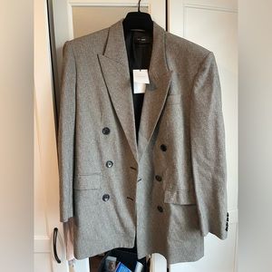 ISABEL MARANT Black & White Eladim Double Breasted Jacket